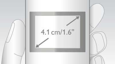 Easy to read 1.6" (4.1 cm) display with backlight