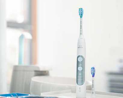 Philips Sonicare ExpertClean power toothbrush standing 