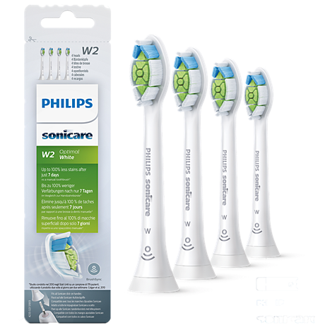 HX6064/10 Philips Sonicare W2 Optimal White Cabeças normais para escova de dentes sónica