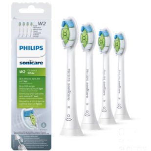 W2 Optimal White Pack de 4 recargas brancas de escovas Sonicare