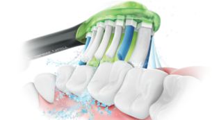 先进的 Sonicare 技术，提供高效、轻柔的清洁效果