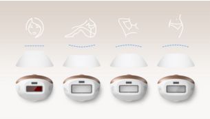 4 attachments designed for your body, face, bikini & armpit