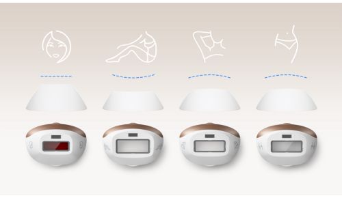 4 attachments designed for your body, face, bikini area and armpits