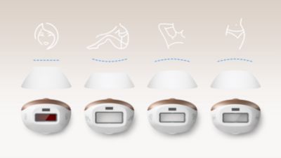 4 attachments designed for your body, face, bikini & armpit
