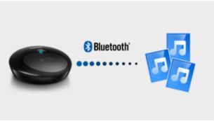 Transmite tu biblioteca de música local a través de la tecnología Bluetooth®