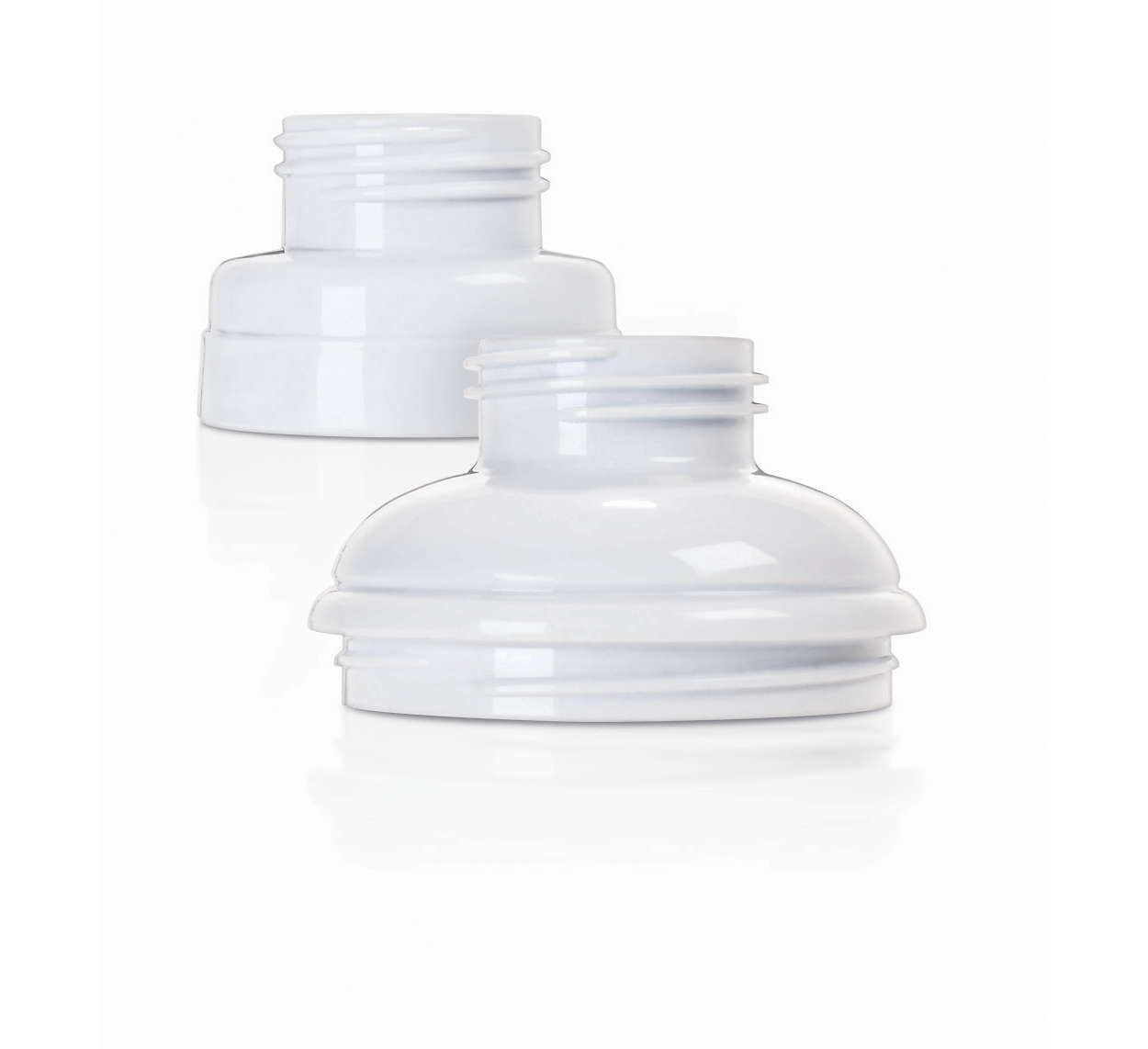 Easily adapts to breast pumps