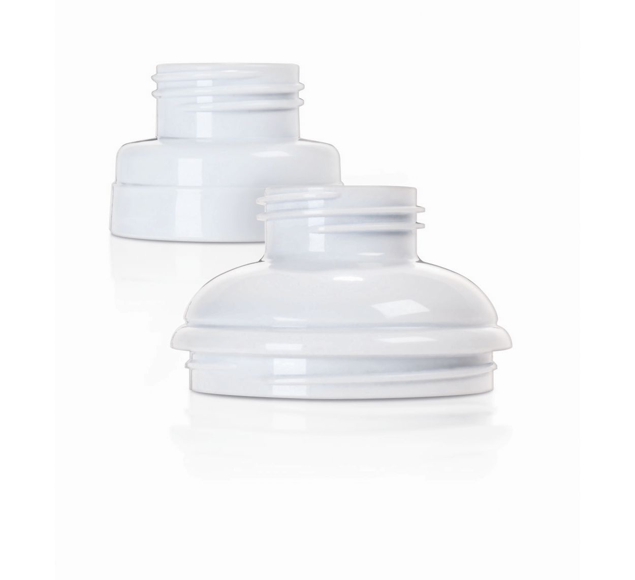 Easily adapts to breast pumps