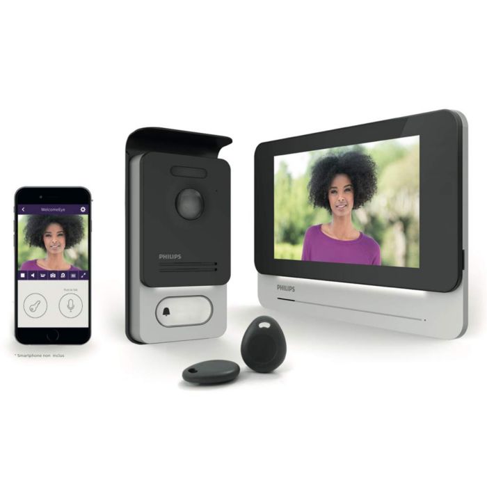 Verbonden intercom met video en touchscreen