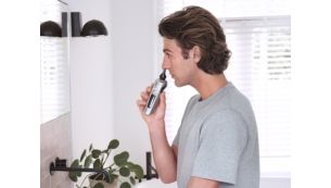 Click-on nose trimmer for nose and ear hair