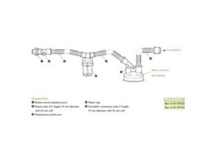 Patient Circuit, Trilogy with Passive Exhalation Device, Water Trap Circuit