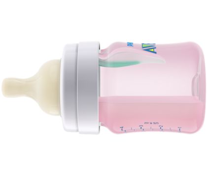 A Pink 0-3 Year Old Baby Standard Caliber Pp Milk Bottle With Handle  Anti-colic Bottle And Anti-suffocation Bottle