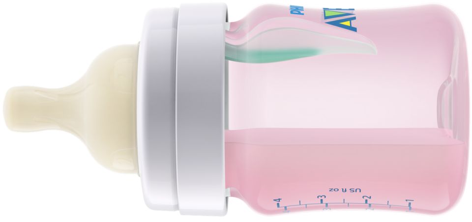 Philips Avent Scf401/37 Biberones Anti-colicos De 4oz Rosa