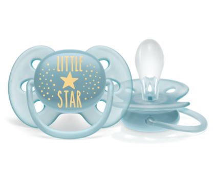 Philips Avent Chupete Ultra Soft decorado 0-6 meses niño 2unds