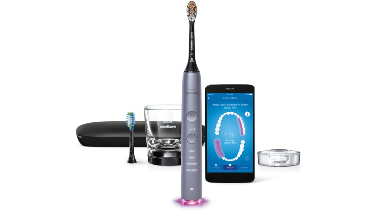 Sonic electric toothbrush with app