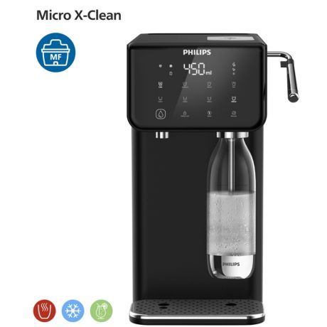 ADD5962BK/79 Micro X-Clean filtration Sparkling Water Station, Hot & Cold