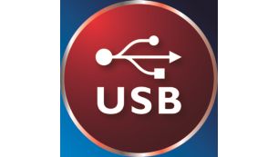 Carregamento via USB