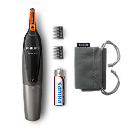 Nose trimmer series 3000 Comfortable nose, ear and eyebrow trimmer