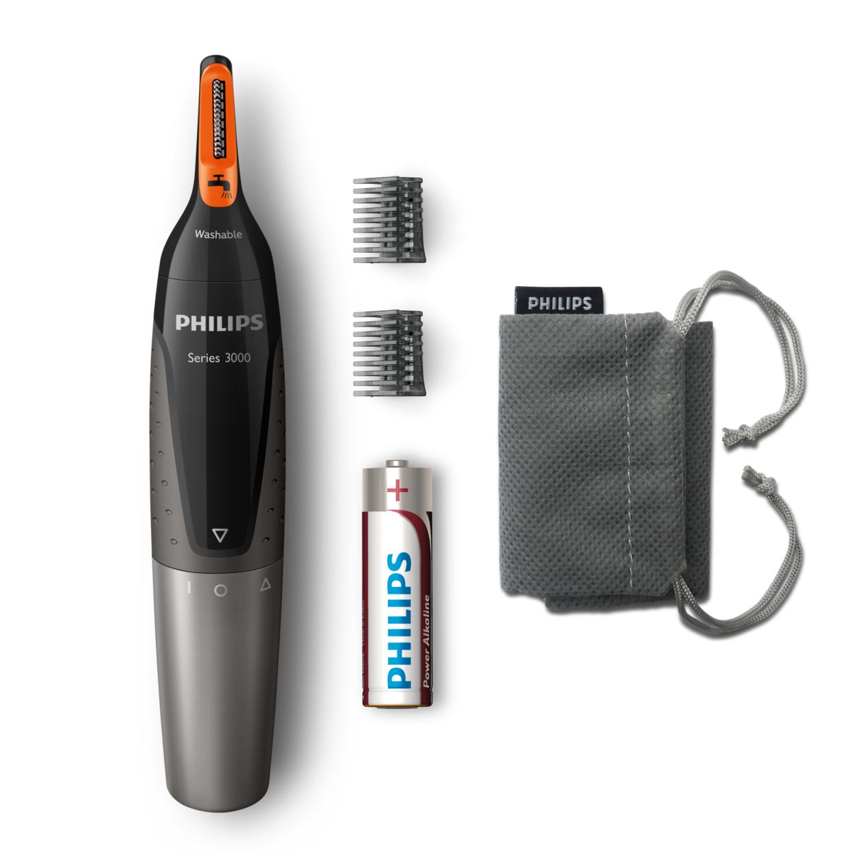 Nose trimmer series 3000 Comfortable nose ear and eyebrow trimmer