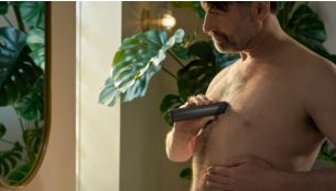 Kényelmesen nyírja a testszőrzetet, még az érzékeny területeken is