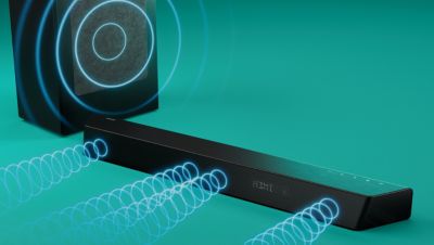 3.1 channels: 6 integrated drivers, 8" powerful subwoofer