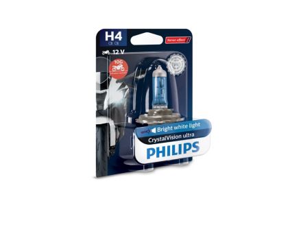 Ampoule Moto H4 Philips CrystalVision Ultra 12V - 12342CVUBW