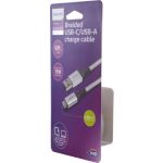Premium braided USB-C cable aluminum connector