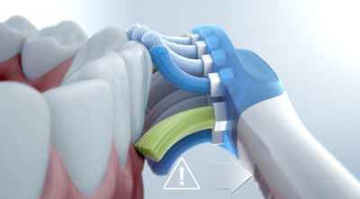 Lets you know if you're pressing too hard