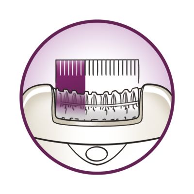 Extra wide head removes more hair in one stroke