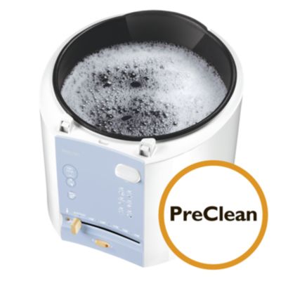 PreClean function to soak the inner bowl in hot water