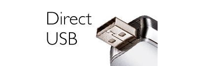 Direct USB for easy file transfers - without cables