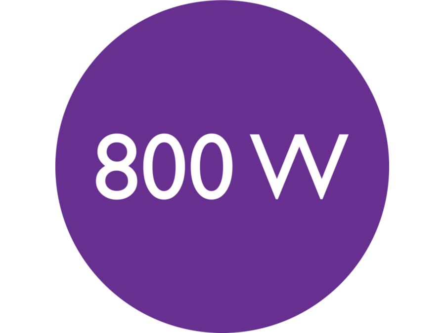 800 W výkon pre výsledky ako zo salónu