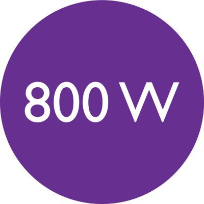 800 W výkon pre výsledky ako zo salónu