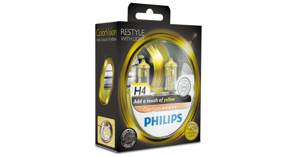 ColorVision Bec galben pentru faruri auto 12342CVPYS2 | Philips