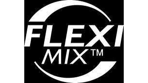Dokonalé zpracování těsta v celé nádobě díky funkci Fleximix
