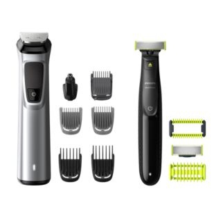 Multigroom series 9000 12 w 1, twarz, włosy i ciało, w zestawie z OneBlade