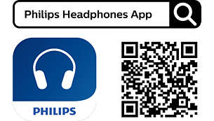 Aplikacija Philips Headphones. Izkušnjo prilagodite po svojih željah.