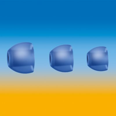 3 maināmi gumijas uzgaļi valkāšanas ērtībām