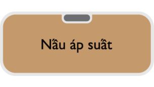 Nấu áp suất có các nút nấu trực tiếp khác nhau trên menu