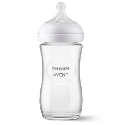 Philips Avent Natural Response Bottle glass 240ml, teat 1+ months, 1 piece