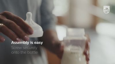 How to assemble the Philips Avent Natural Response bottle with AirFree vent