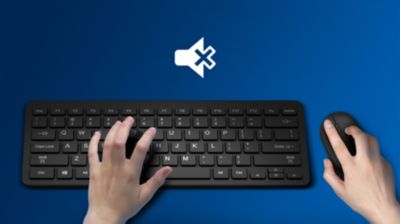 Quiet click sound, comfortable experience