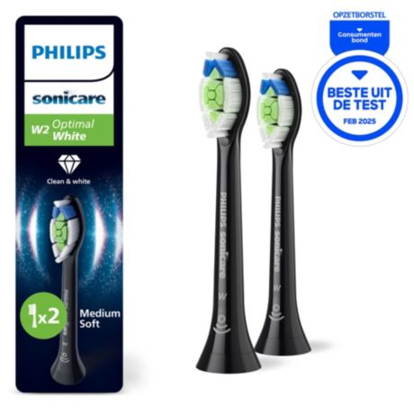 HX6062/88 Philips Sonicare Optimal White Set van 2 opzetborstels