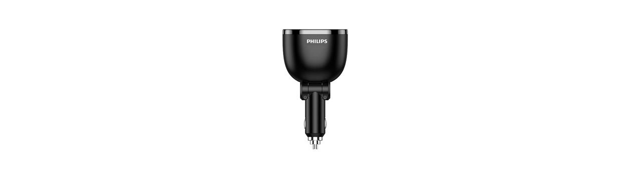 汽车充电器双端口 USB-A 和 USB-C