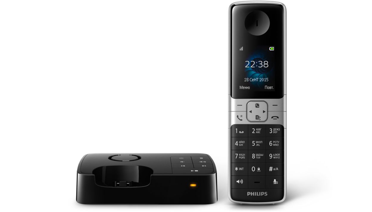 Беспроводной телефон с автоответчиком D6351B/51 | Philips