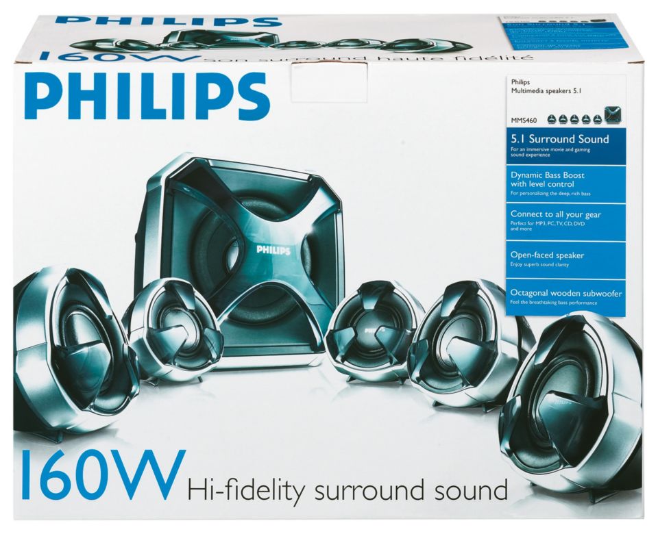 Multimedia Speaker 5.1 MMS460/00 | Philips
