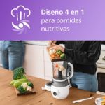 Vapor, bata, descongele y recaliente