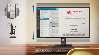 前後傾斜、左右旋轉及高度調整，取得最佳觀賞位置