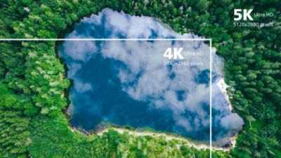 5K Ultra HD (5120 x 2880) 解析度，呈現極致清晰的視覺效果