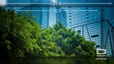 „CrystalClear“ vaizdai su „UltraWide“ QHD 3440 x 1440 p