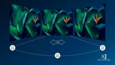 VA display delivers awesome images with wide viewing angles